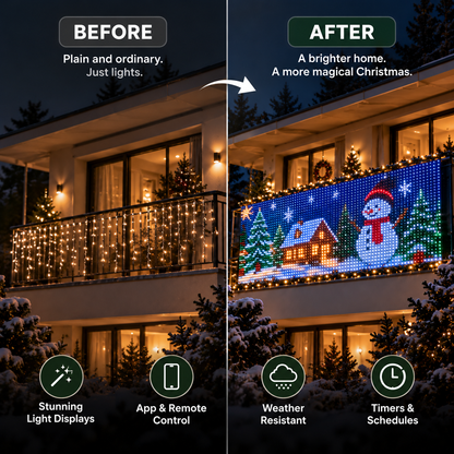 Festilume™ Smart Animated Christmas Balcony Lights